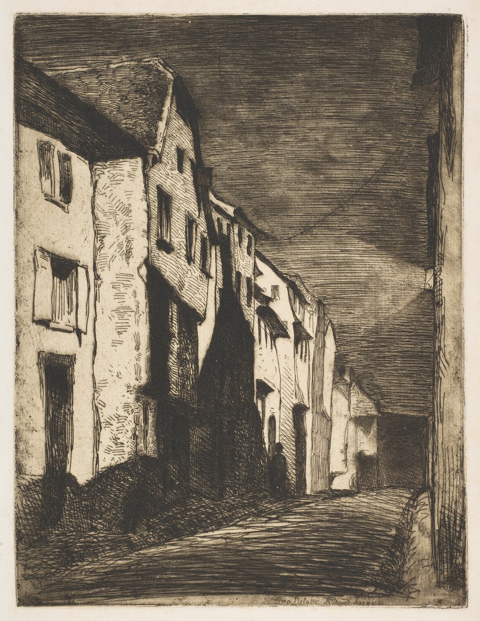 Gate i Saverne, 1858. av James Abbott McNeill Whistler