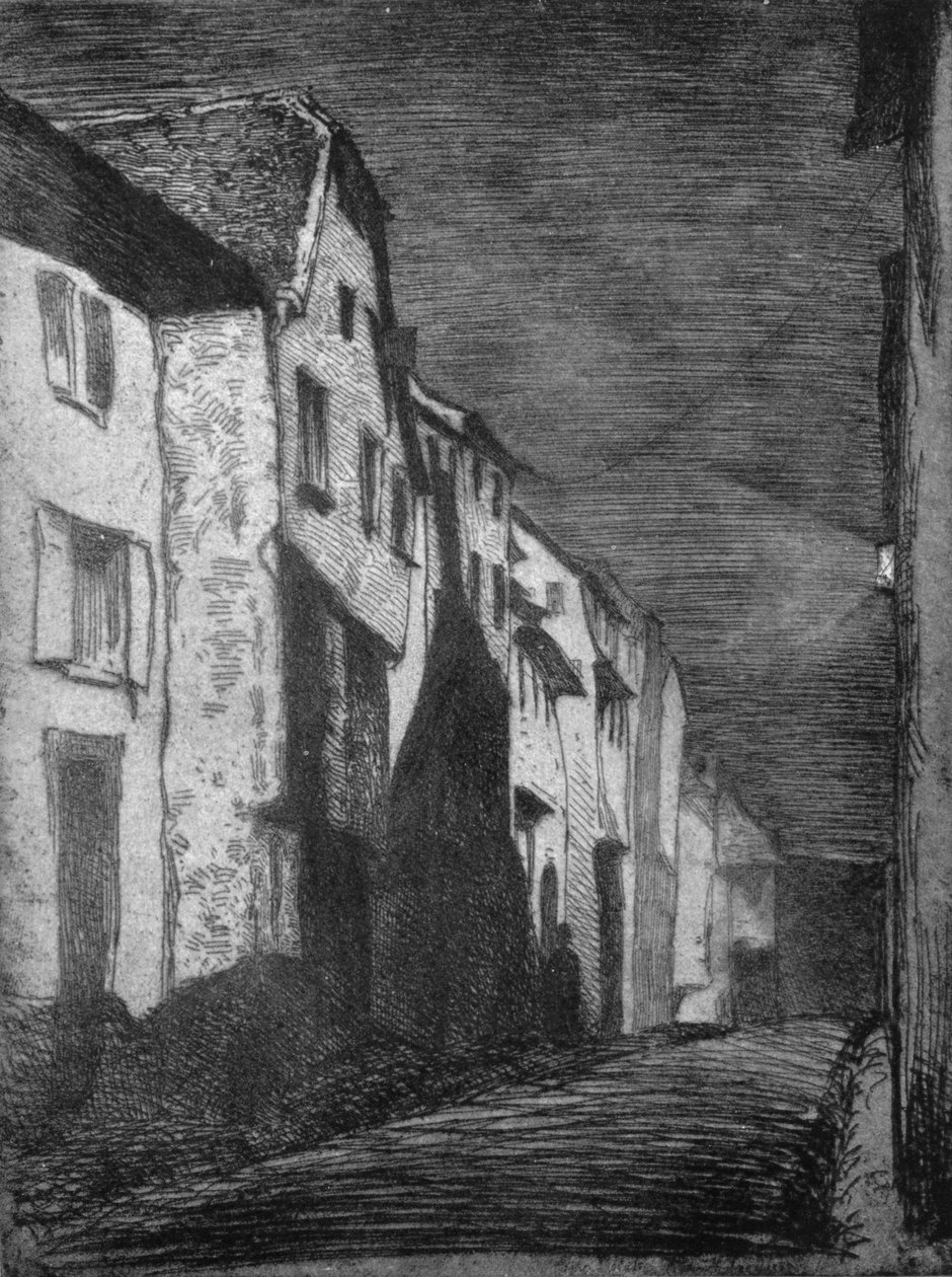 Gate i Saverne, 1858, 1903 av James Abbott McNeill Whistler