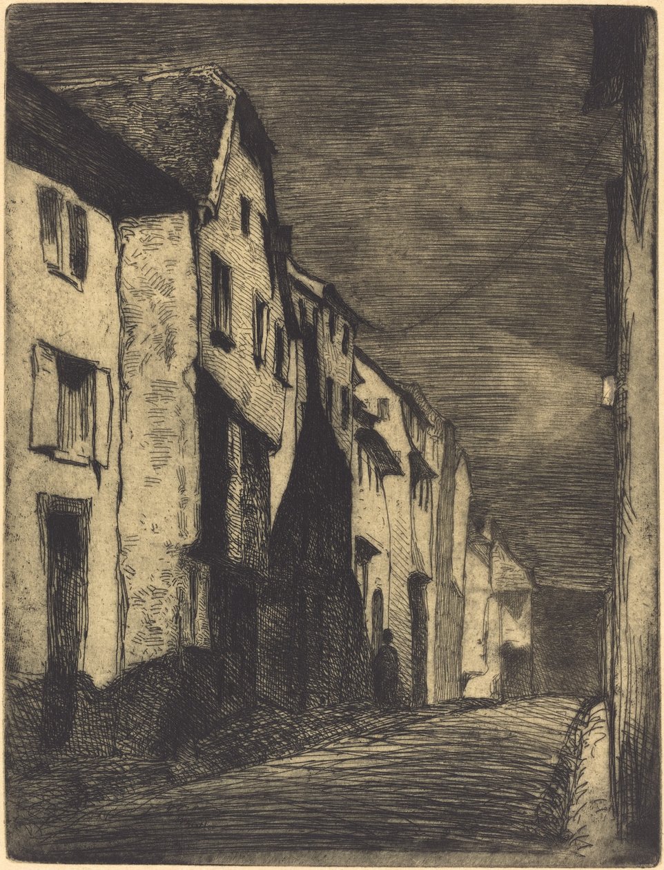 Gate i Saverne, 1858. av James Abbott McNeill Whistler