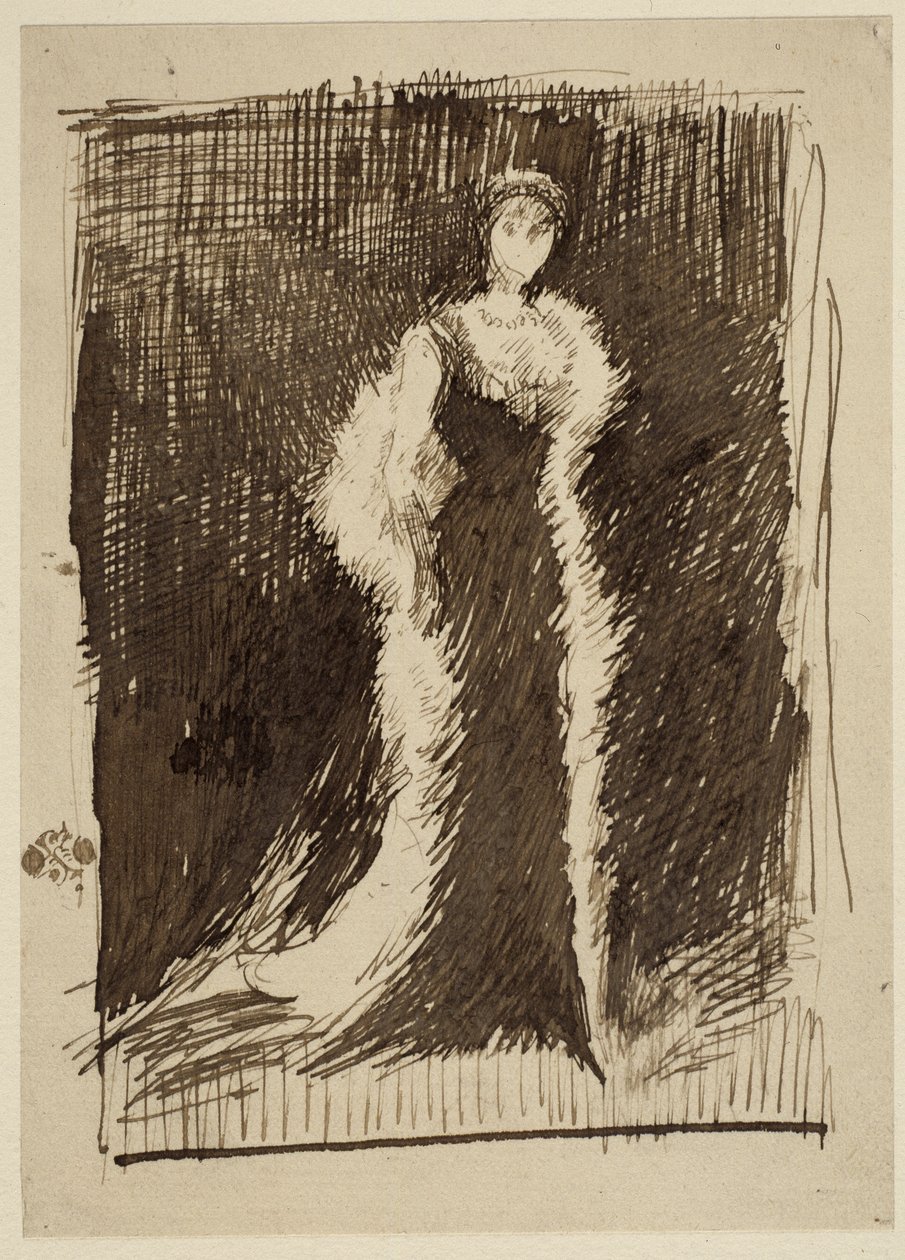 Study for Arrangement in Black: Lady Meux, 1881 av James Abbott McNeill Whistler