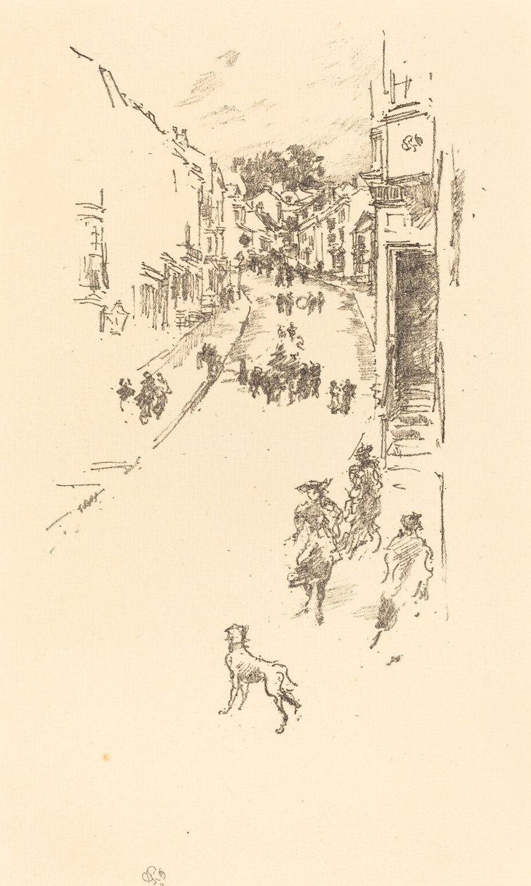 Søndag, Lyme Regis, 1895. av James Abbott McNeill Whistler