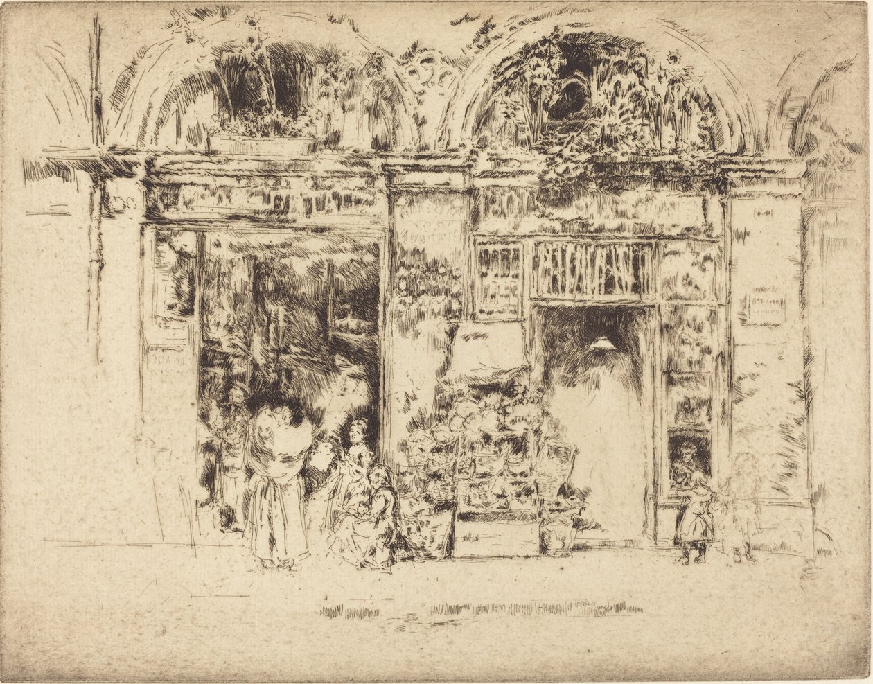 Solsikker, Rue des Beaux-Arts, 18921893. av James Abbott McNeill Whistler