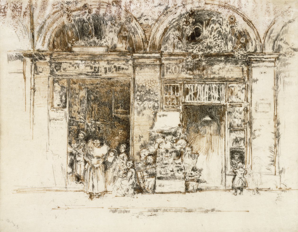 Solsikker, Rue des Beaux-Arts, ca. 1892-93 av James Abbott McNeill Whistler