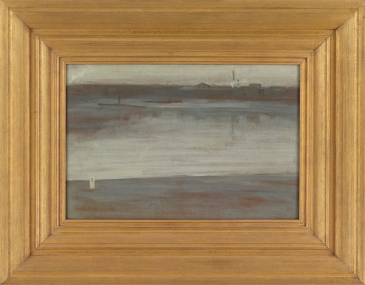 Symphony in Grey: Early Morning, Thames, 1871. av James Abbott McNeill Whistler