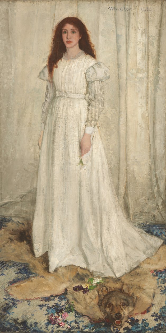 Symphony in White, nr. 1: The White Girl, 1862. av James Abbott McNeill Whistler