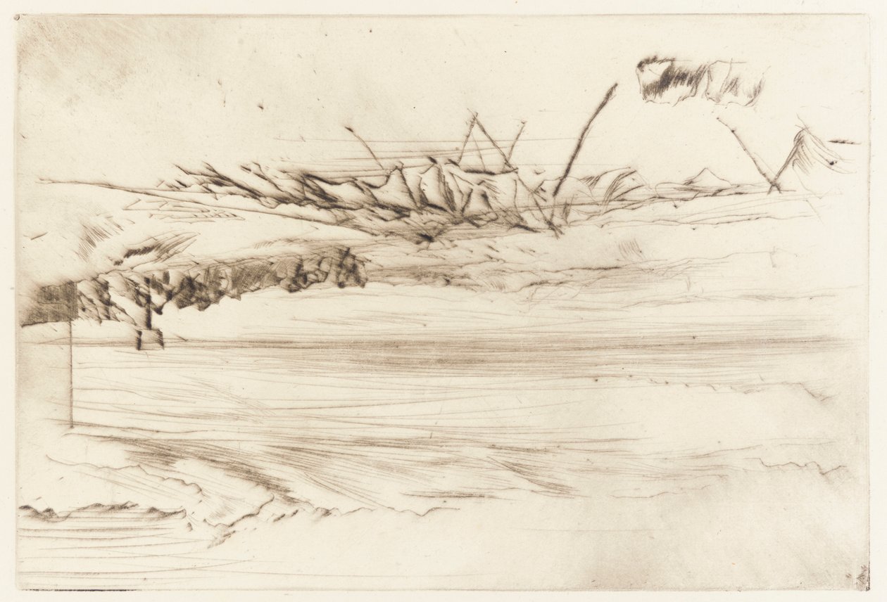 The Beach, Hastings, 1873. av James Abbott McNeill Whistler