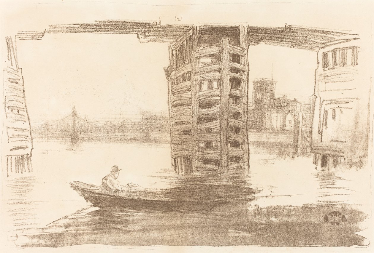 Den brede bro, 1878. av James Abbott McNeill Whistler
