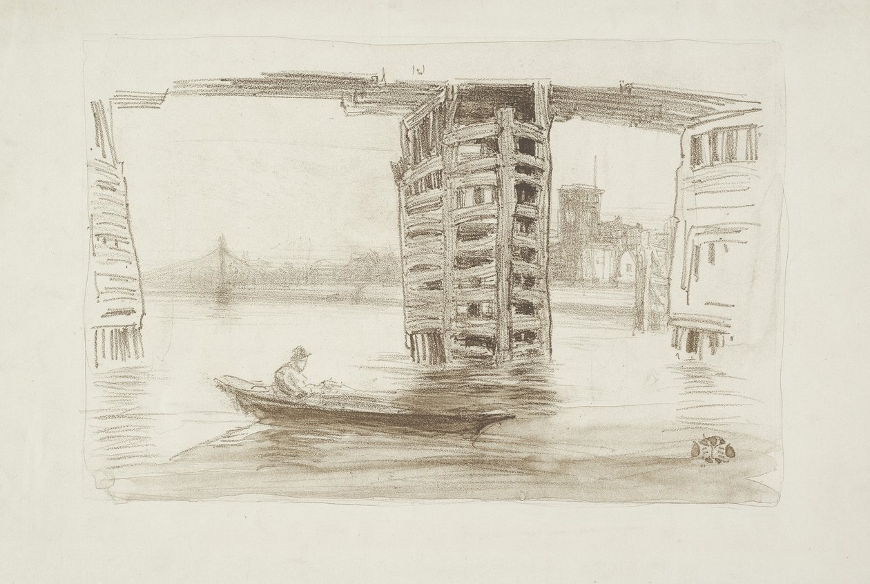 Den brede bro, 1878 av James Abbott McNeill Whistler