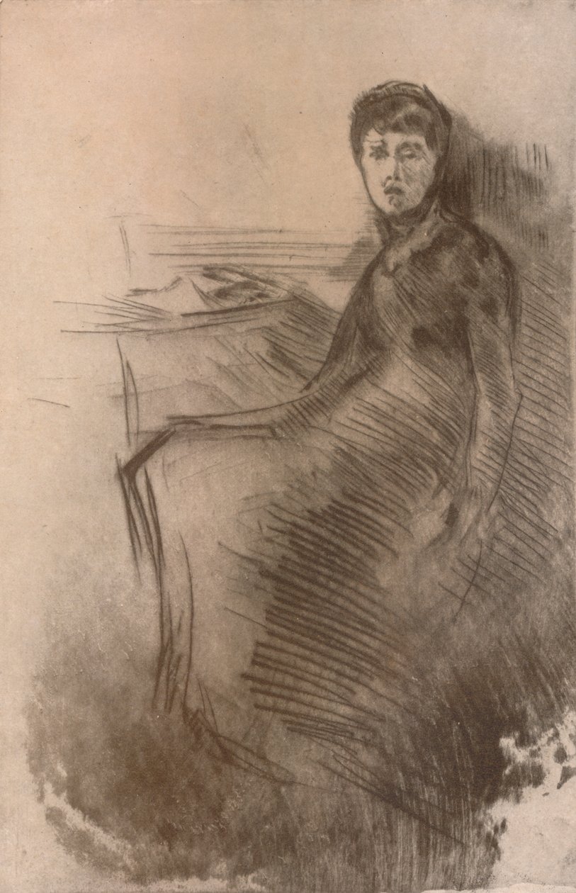 The Desk, c1870, 1904 av James Abbott McNeill Whistler