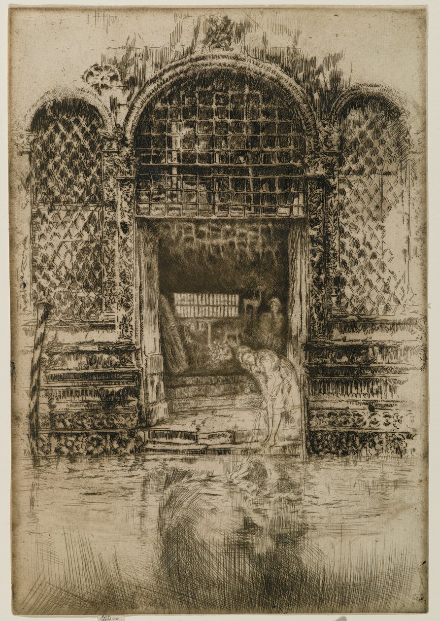 The Doorway, 1880 (etsing og tørrpunkt på papir) av James Abbott McNeill Whistler