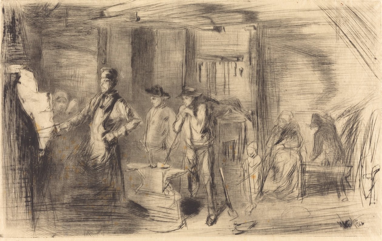 The Forge, 1861. av James Abbott McNeill Whistler