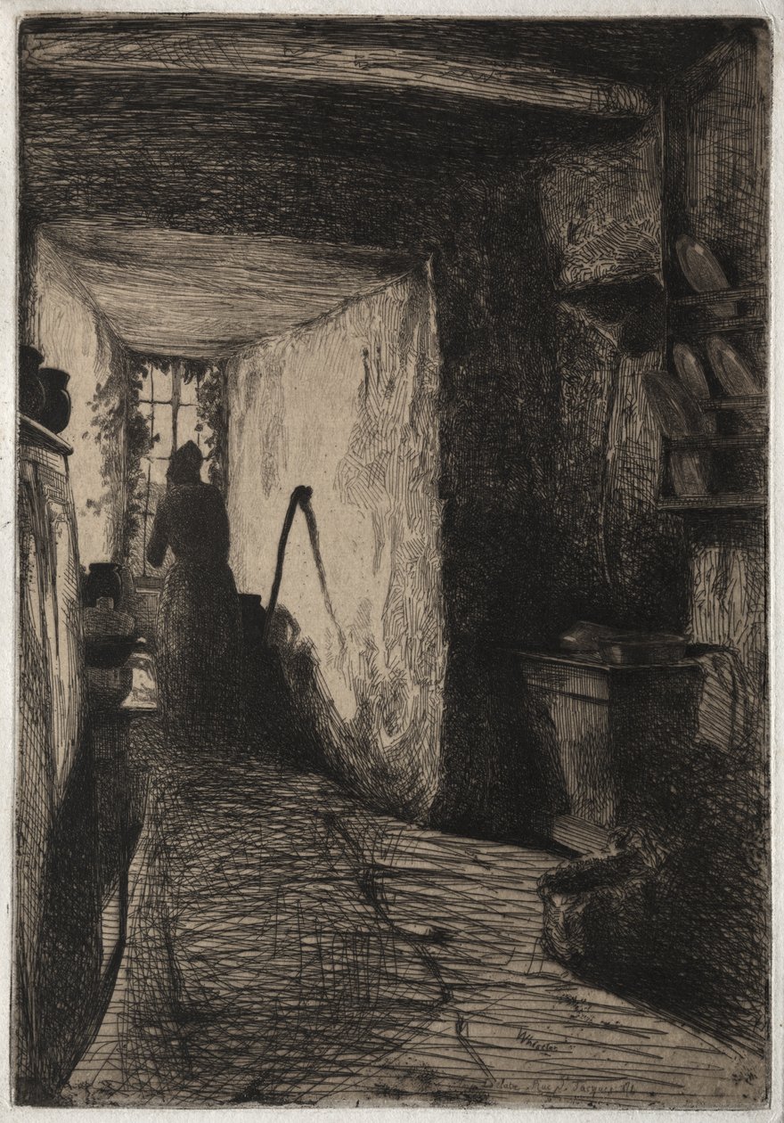 Kjøkkenet, 1858 av James Abbott McNeill Whistler