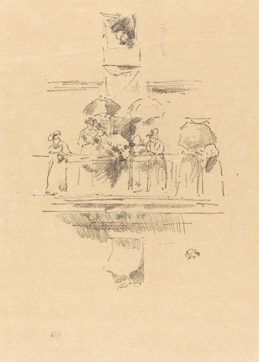 Den lille balkongen, 1894. av James Abbott McNeill Whistler