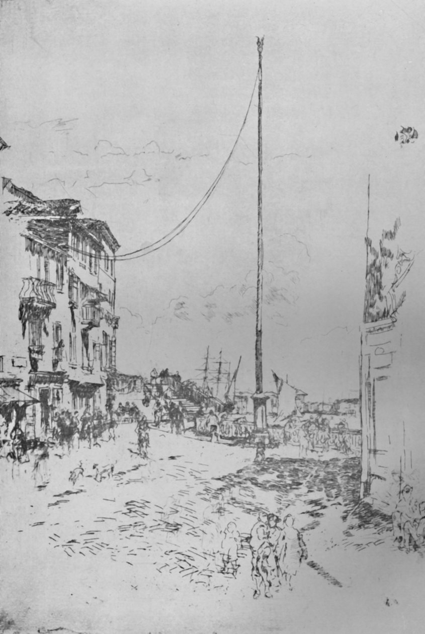 Den lille masten, c1880, 1925. av James Abbott McNeill Whistler