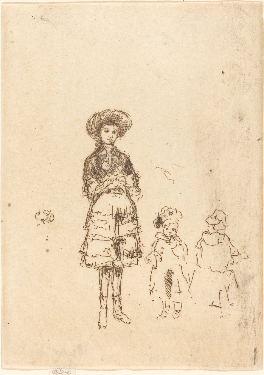 Den lille sykepleieren, ca. 18861888. av James Abbott McNeill Whistler