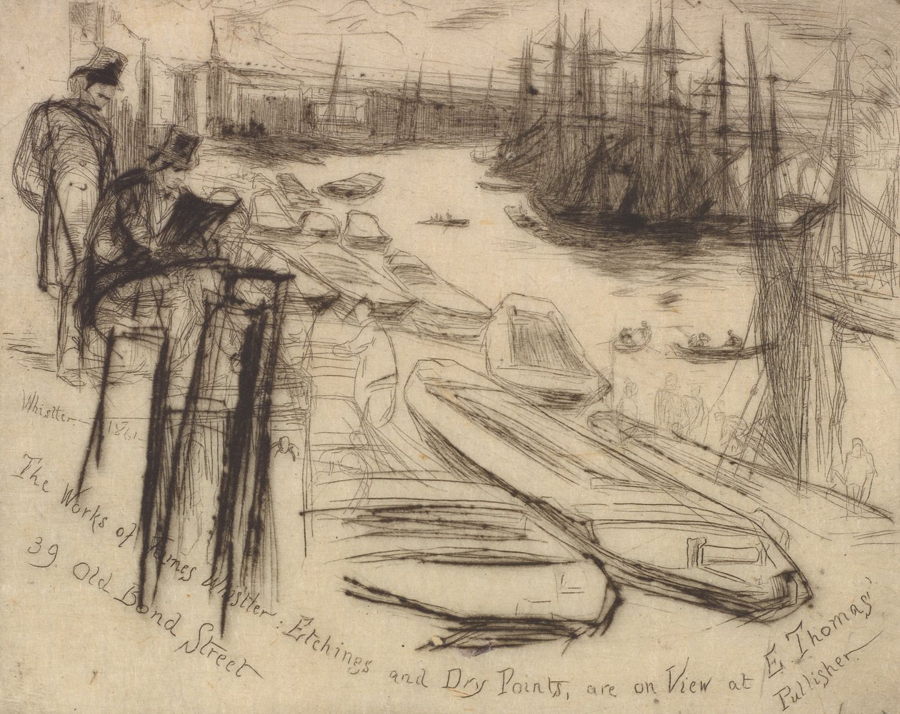 Det lille bassenget, 1861. av James Abbott McNeill Whistler