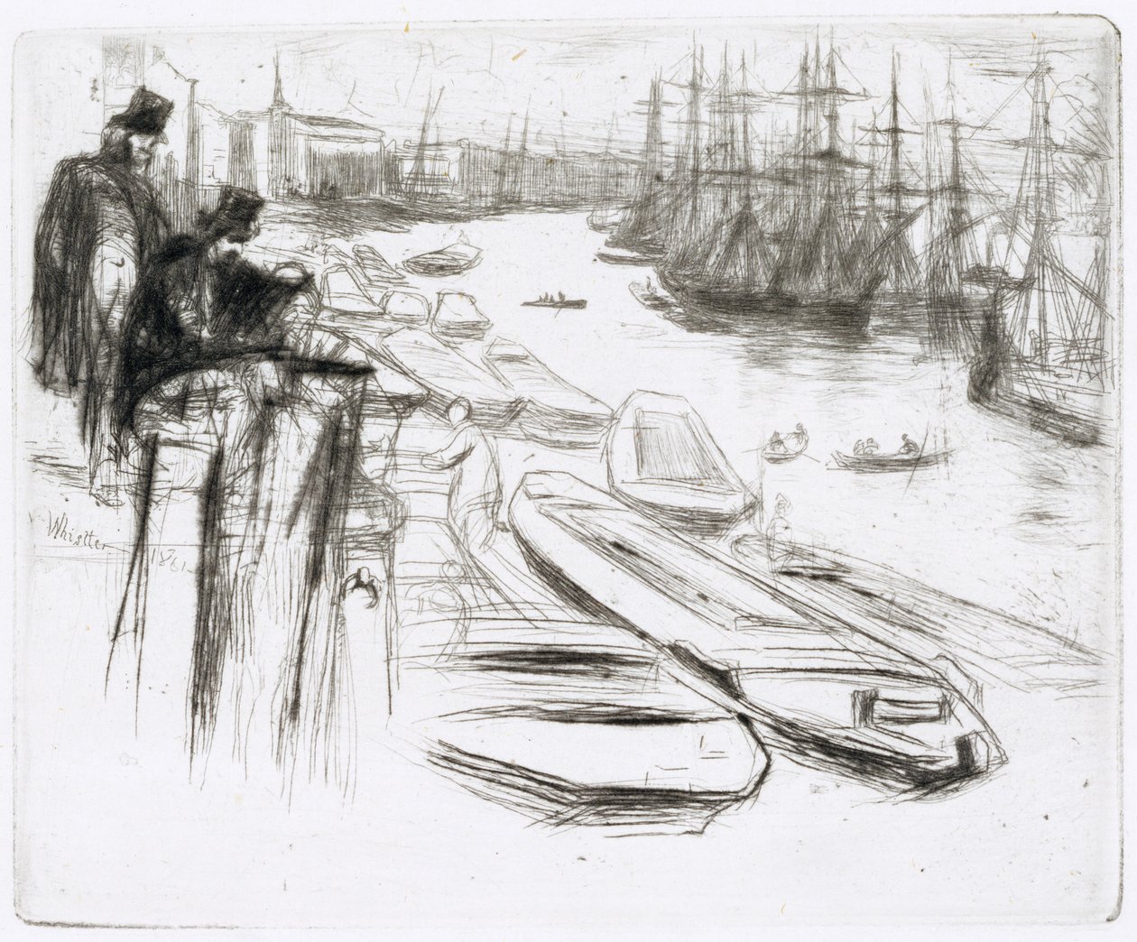 The Little Pool, No.1 (etsing) av James Abbott McNeill Whistler