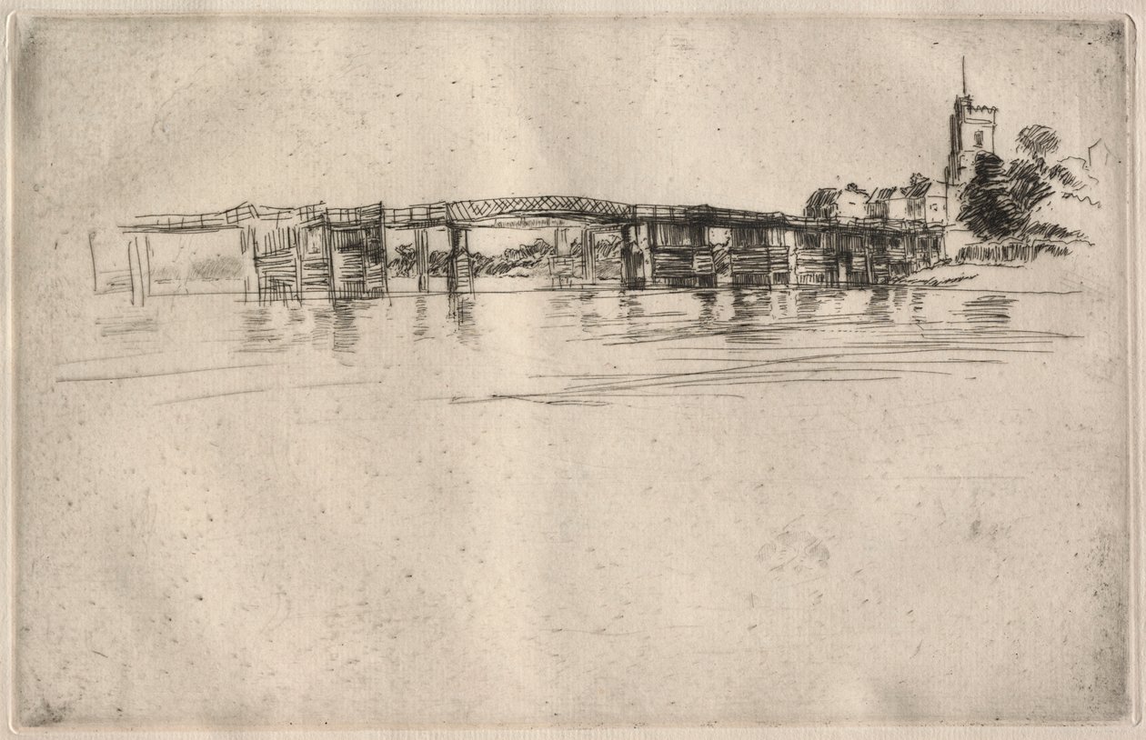 The Little Putney nr. 1, 1879. av James Abbott McNeill Whistler