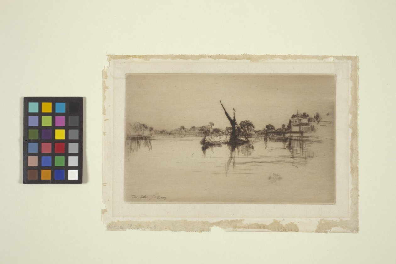 The Little Putney, nr. 2 (radering) av James Abbott McNeill Whistler