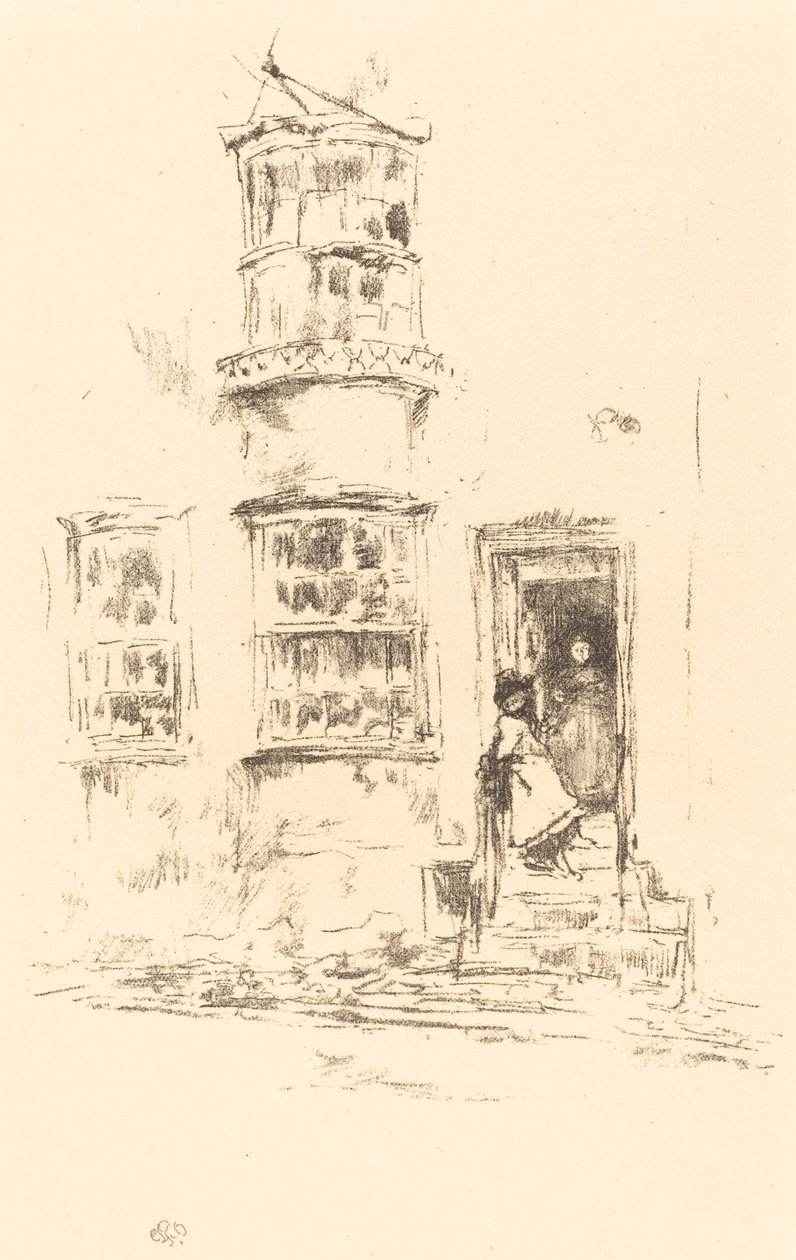 De små trinnene, Lyme Regis, 18951896. av James Abbott McNeill Whistler