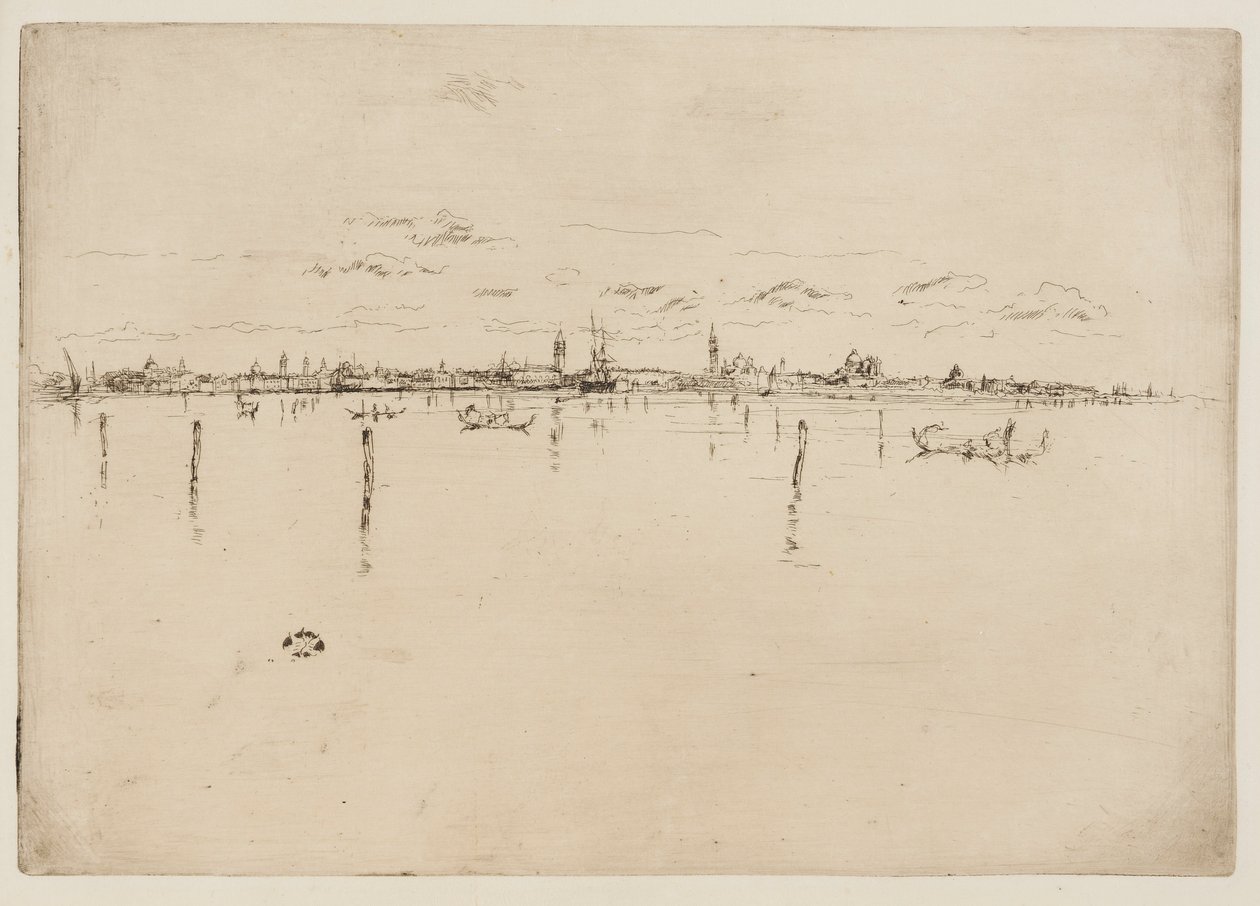 Det lille Venezia, 1879-1880. av James Abbott McNeill Whistler
