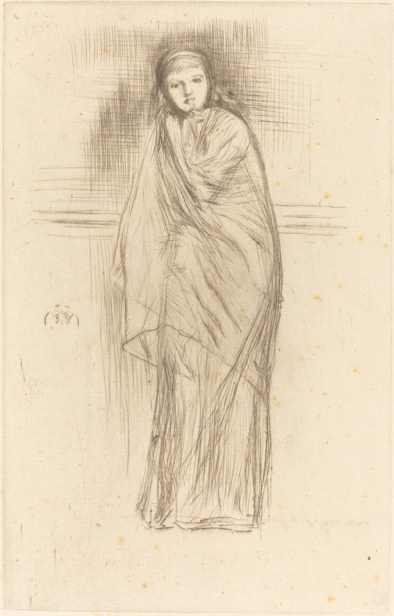 Modellen hviler, 1870. av James Abbott McNeill Whistler