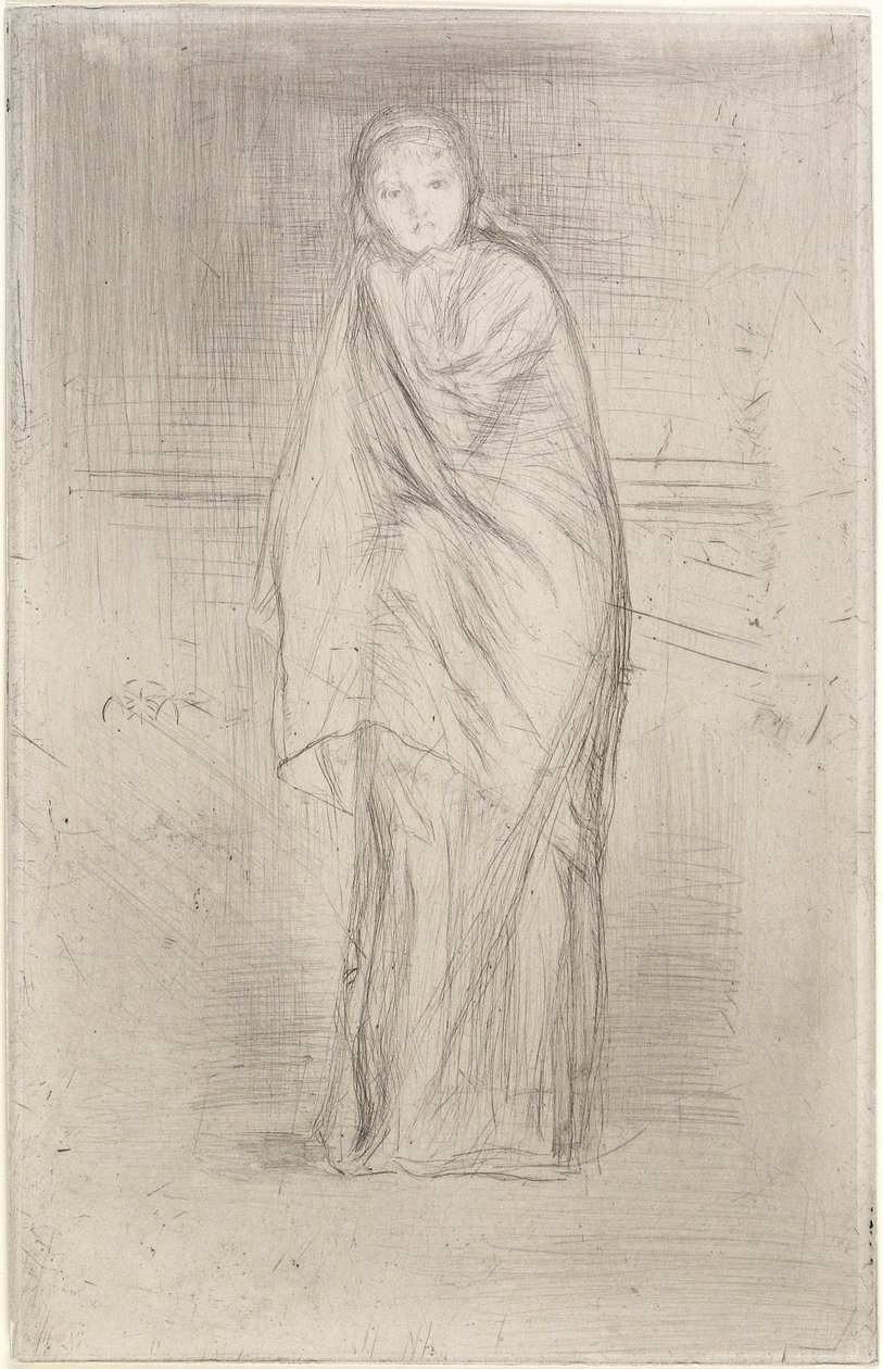 Modellen hviler, 1870 av James Abbott McNeill Whistler