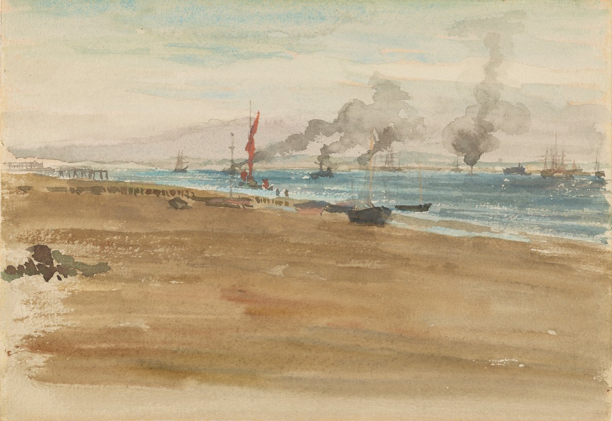 Elvens munning, 1881-1883. av James Abbott McNeill Whistler