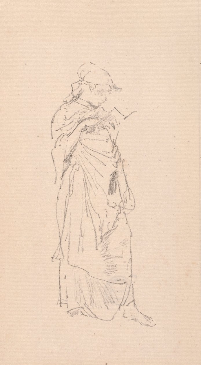 The Roman - Girl Reading, 1890. av James Abbott McNeill Whistler