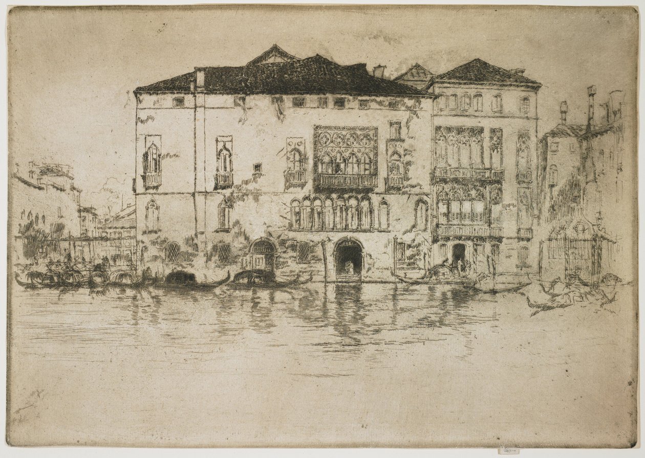 Palassene fra det første Venezia-settet av James Abbott McNeill Whistler