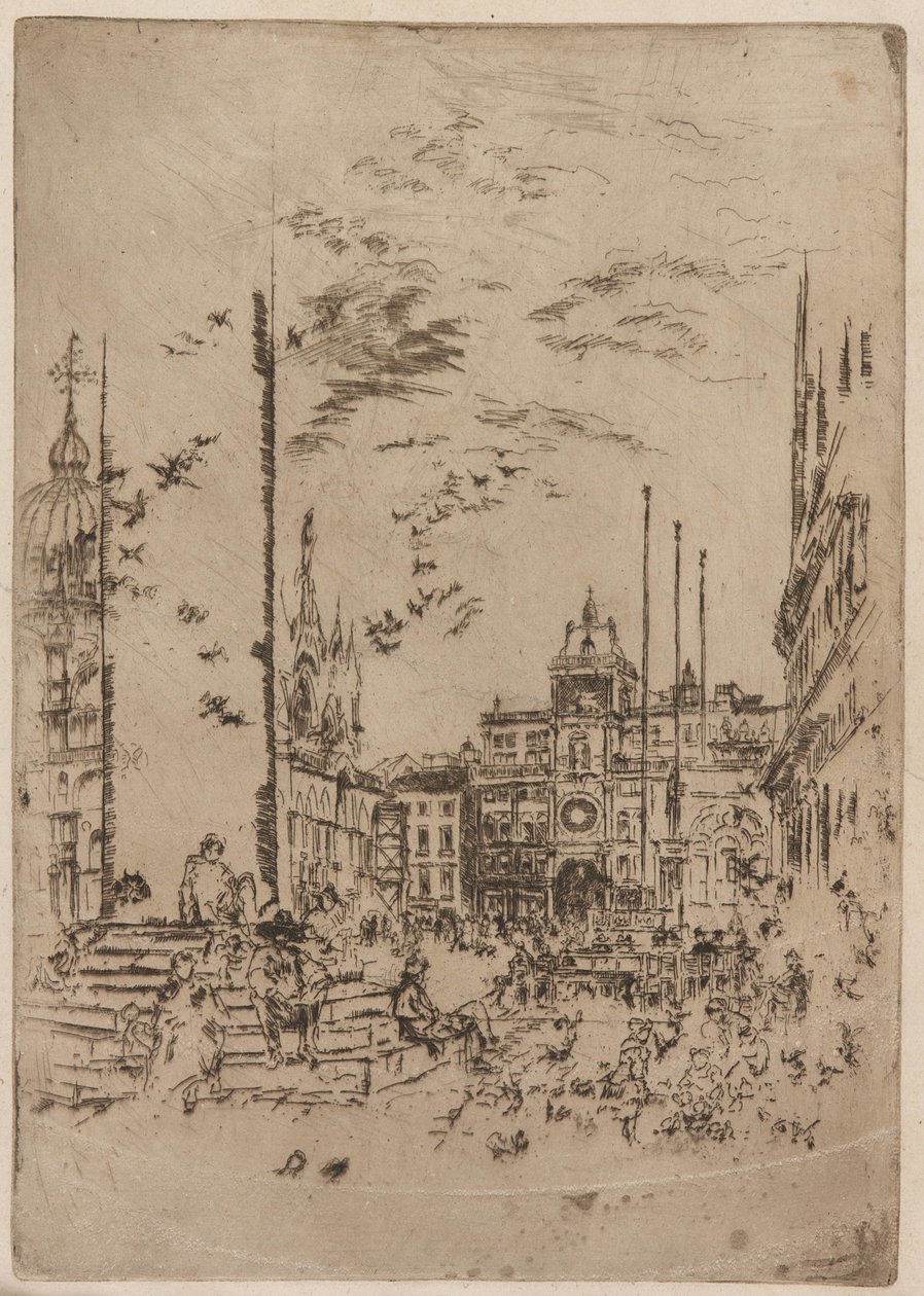 Piazzetta, 1879-1880. av James Abbott McNeill Whistler