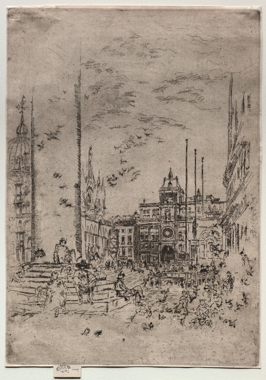 Piazzetta, 1880. av James Abbott McNeill Whistler