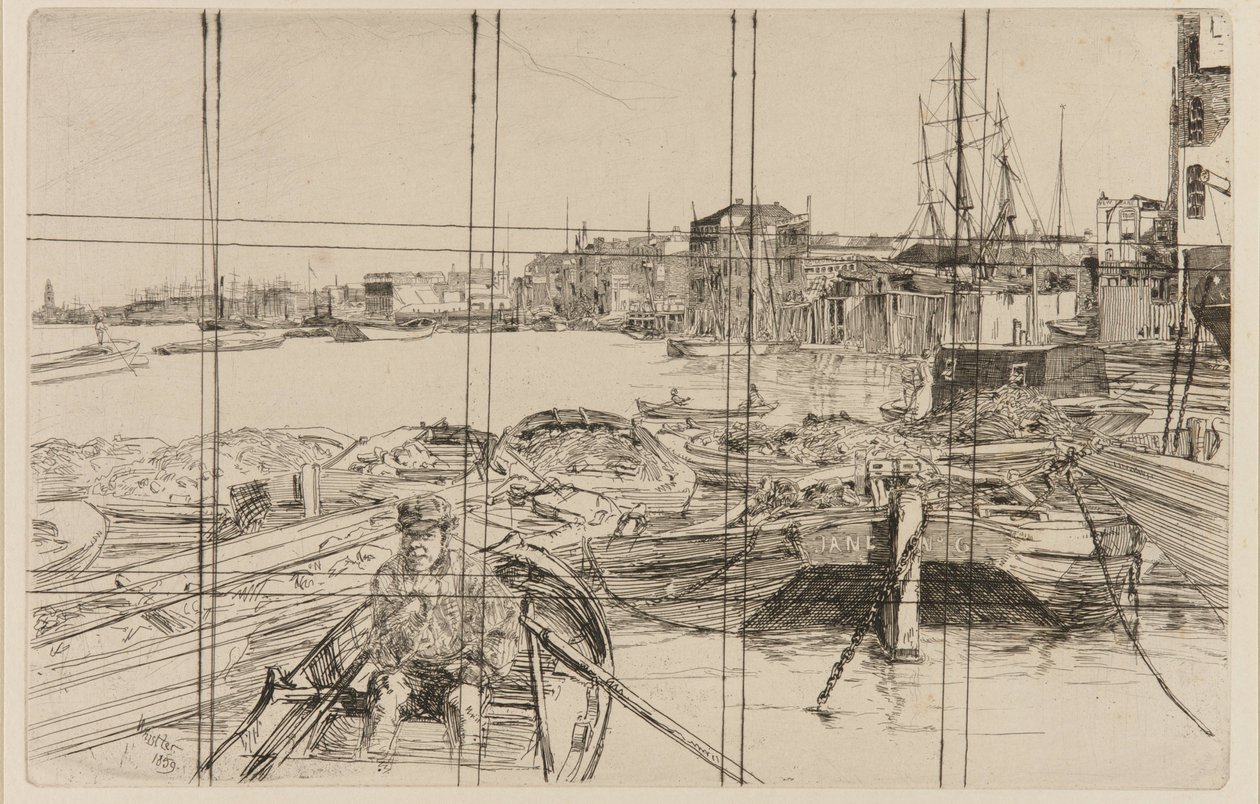 Bassenget, 1859. av James Abbott McNeill Whistler