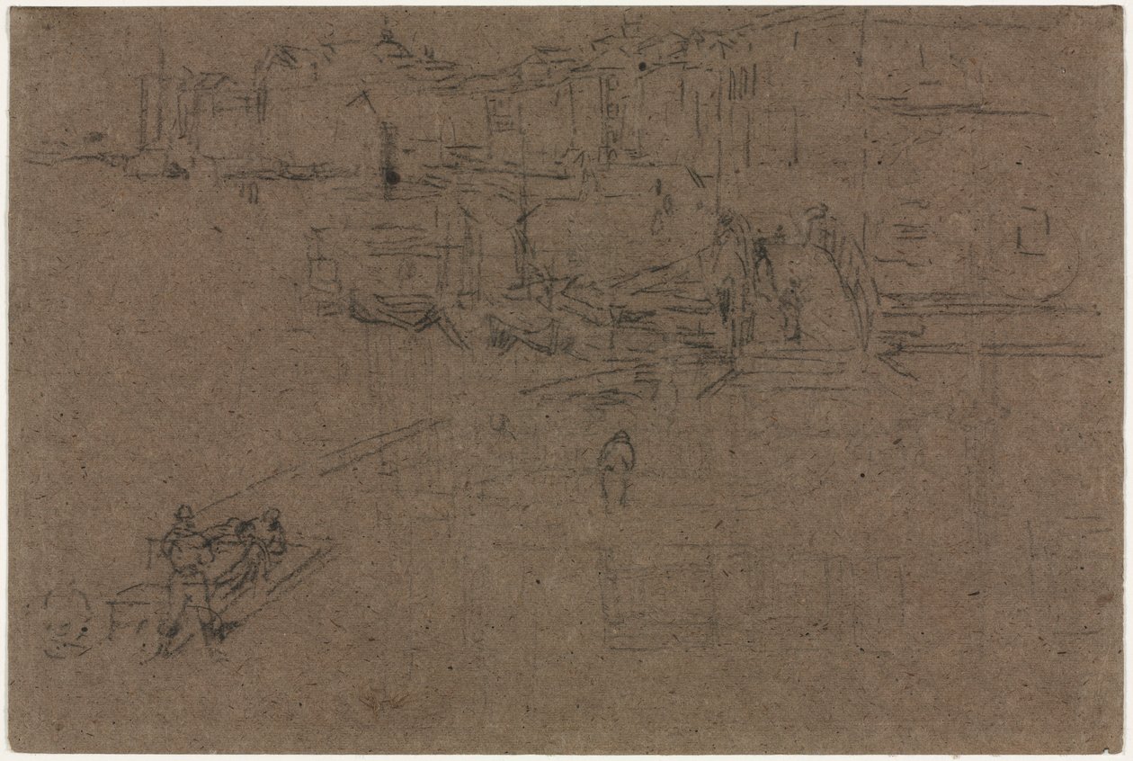Riva, Venezia. av James Abbott McNeill Whistler