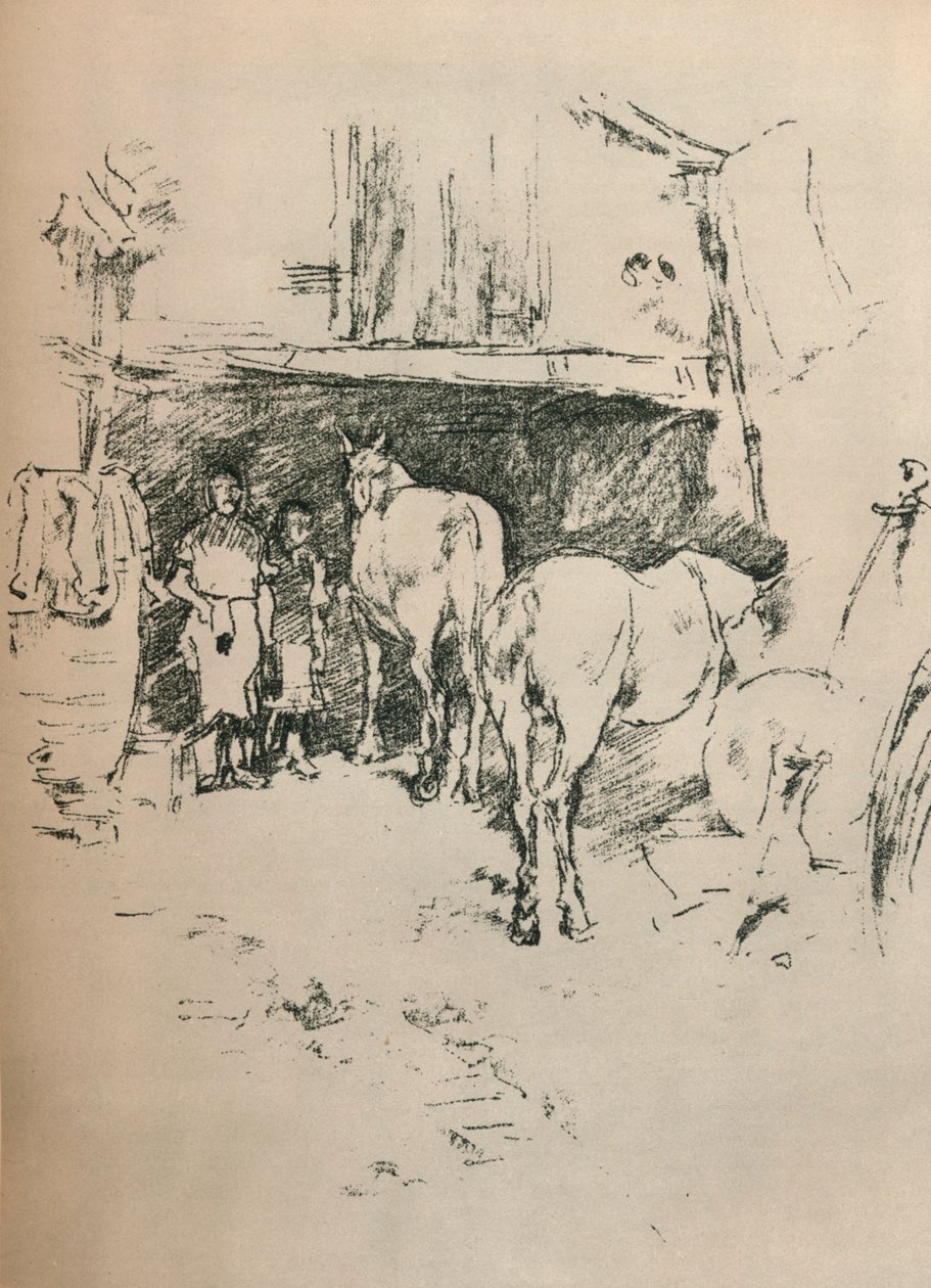 The Smiths Yard, 1895 av James Abbott McNeill Whistler