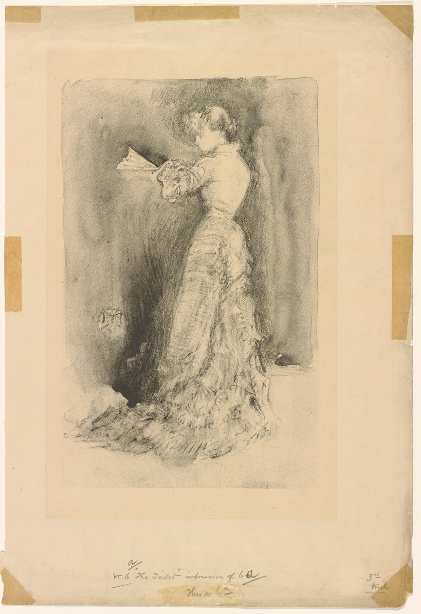 Toalettet, 1878. av James Abbott McNeill Whistler
