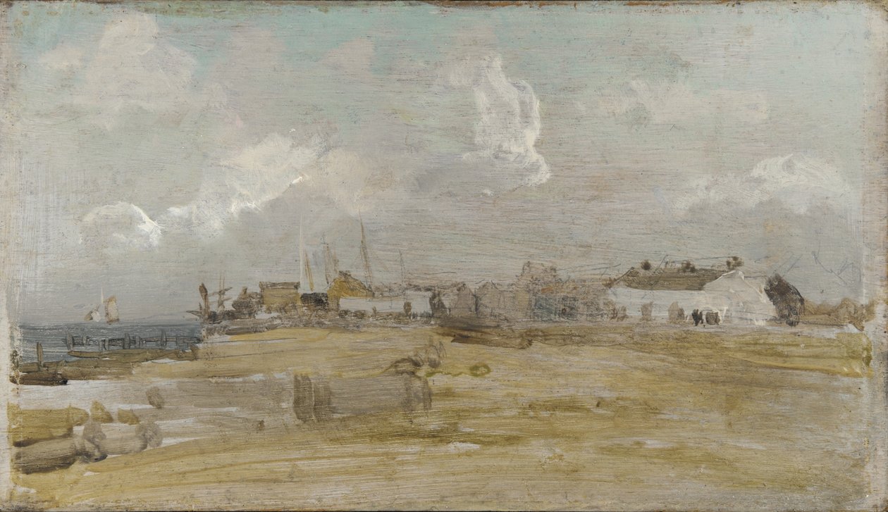 Det hvite hus, ca. 1884-85 (olje på trepanel) av James Abbott McNeill Whistler