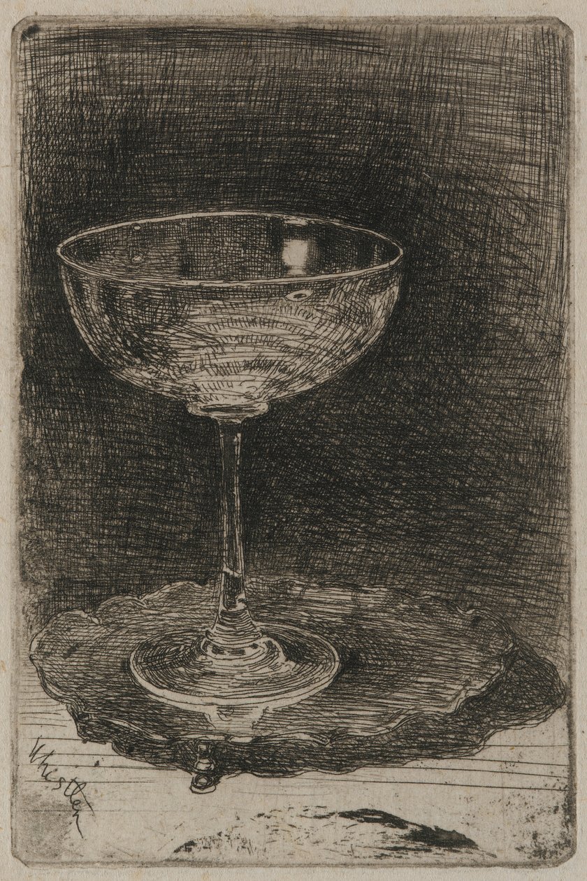 Vinglasset, 1858. av James Abbott McNeill Whistler