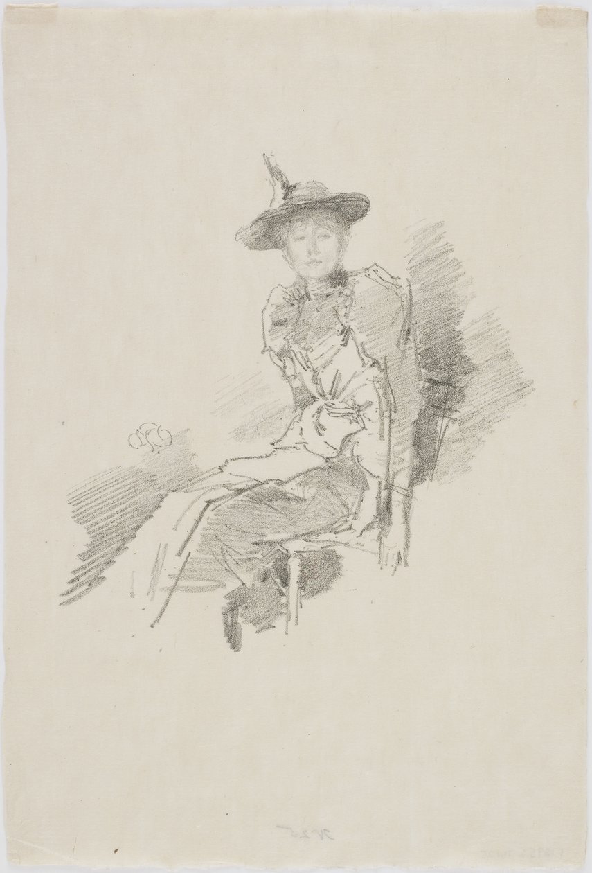 The Winged Hat, 1890 (litho på papir) av James Abbott McNeill Whistler
