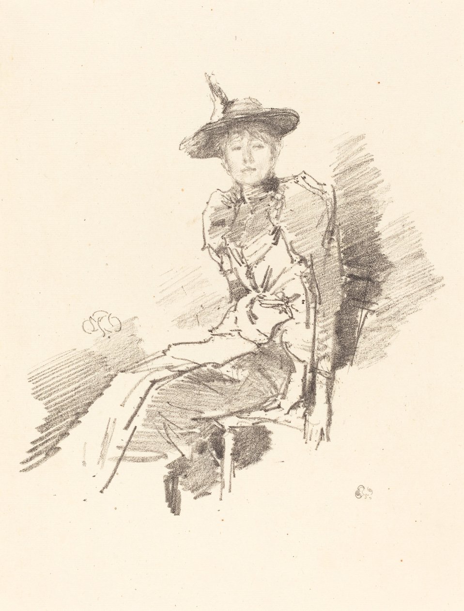 Den bevingede hatten, 1890. av James Abbott McNeill Whistler