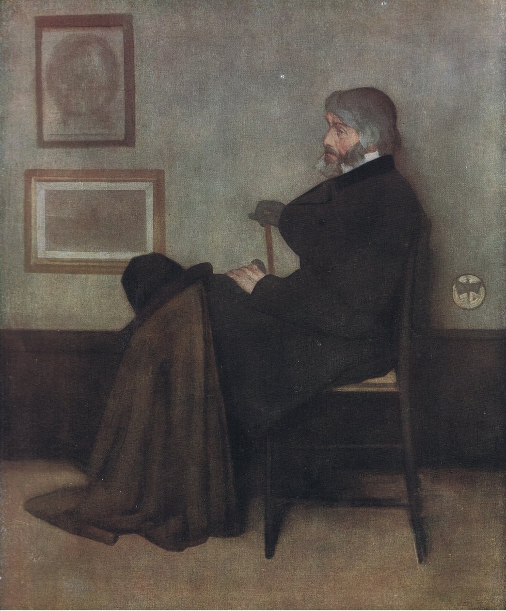 Thomas Carlyles portrett, Bibbys Annual, 1916-1917 av James Abbott McNeill Whistler
