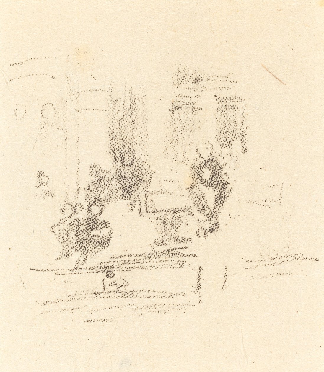 Prøveskisse: et interiør, ca. 1891. av James Abbott McNeill Whistler