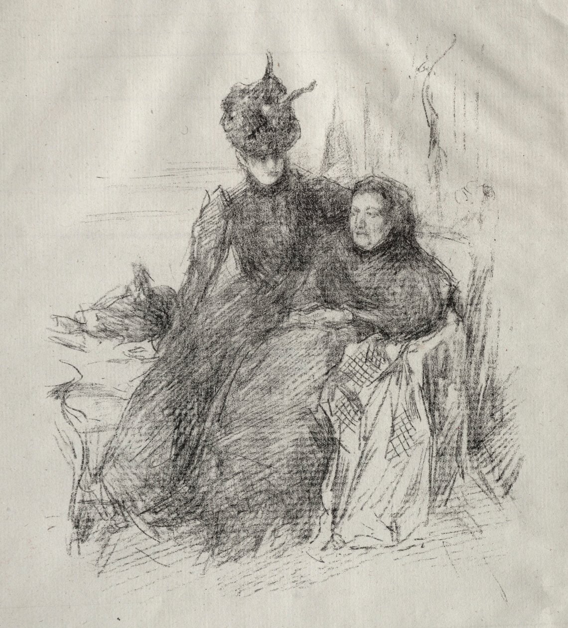 To kvinner. av James Abbott McNeill Whistler