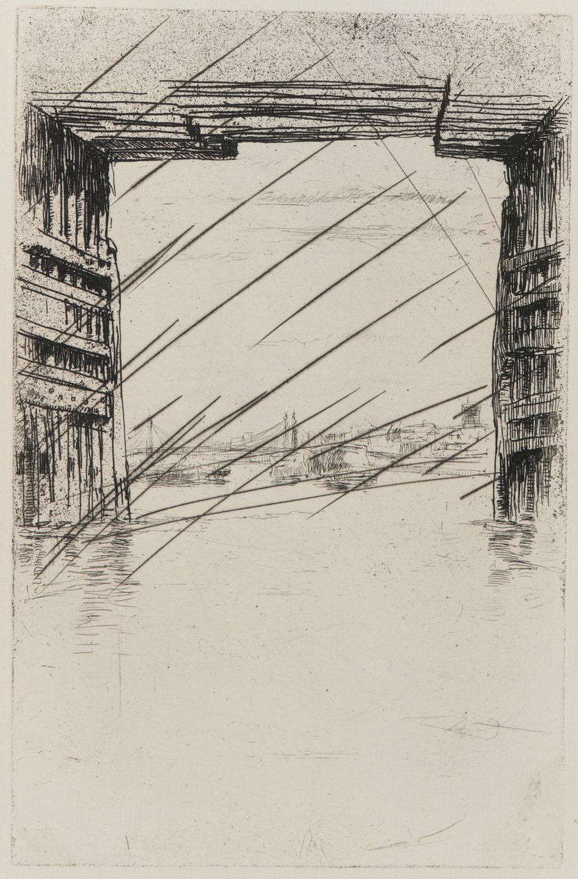 Under Old Battersea Bridge, 1879. av James Abbott McNeill Whistler