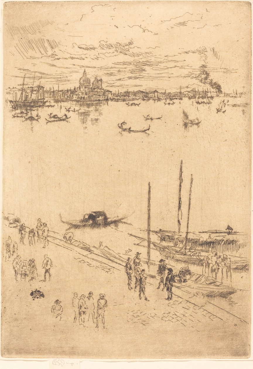 Oppreist Venezia, 1879-1880. av James Abbott McNeill Whistler