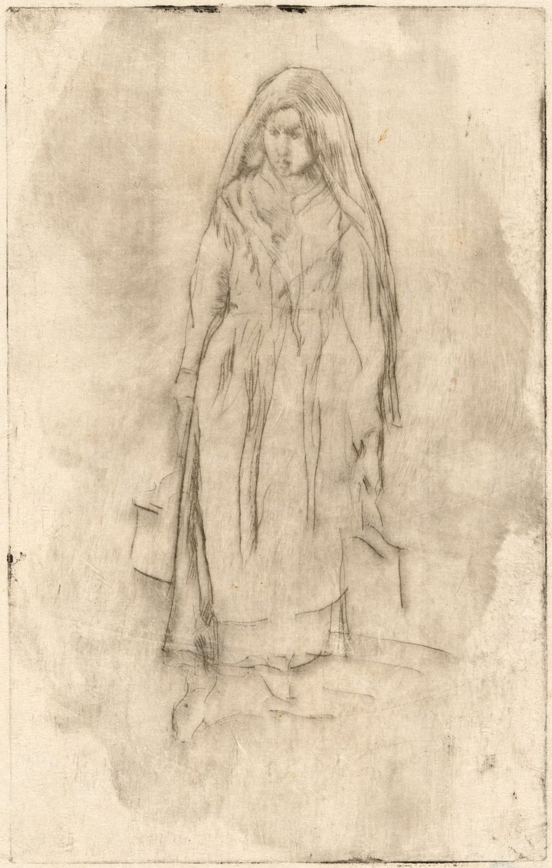 Venetiansk vannbærer, 18791880. av James Abbott McNeill Whistler