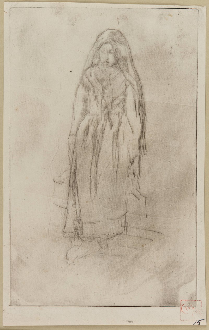 Venetiansk vannbærer, 1879-1880. av James Abbott McNeill Whistler