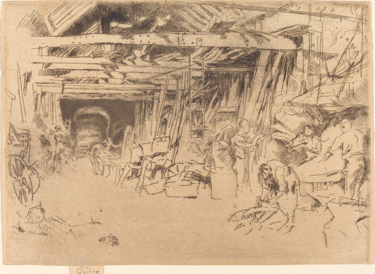 Wheelwright, 18791880. av James Abbott McNeill Whistler