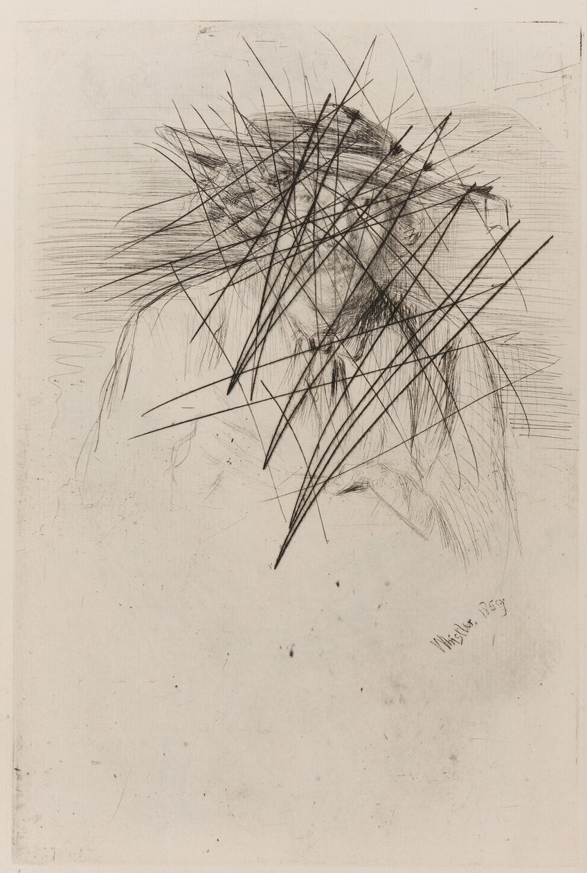 Whistler med hatt, 1859. av James Abbott McNeill Whistler