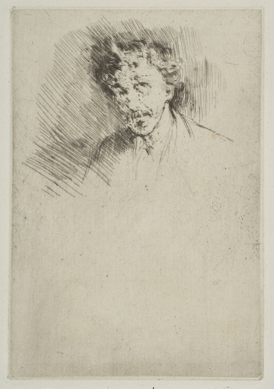 Whistler med den hvite låsen, 1879. av James Abbott McNeill Whistler